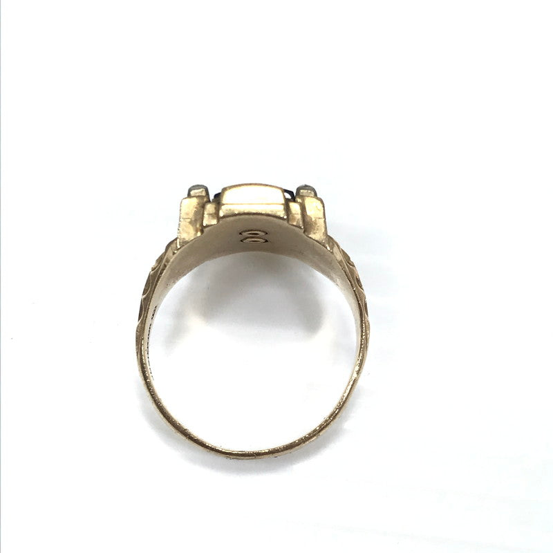 【現状渡し品】【メンズ】 JOSTEN ジャスティン 1960年製 10K "HAMMOND" COLLEGE RING カレッジリング 指輪 アクセサリー 192-260629-na-03-tagh カラー：ゴールド 万代Net店