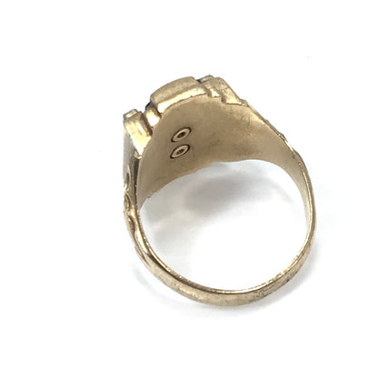 【現状渡し品】【メンズ】 JOSTEN ジャスティン 1960年製 10K "HAMMOND" COLLEGE RING カレッジリング 指輪 アクセサリー 192-260629-na-03-tagh カラー：ゴールド 万代Net店