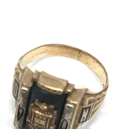 【現状渡し品】【メンズ】 JOSTEN ジャスティン 1960年製 10K "HAMMOND" COLLEGE RING カレッジリング 指輪 アクセサリー 192-260629-na-03-tagh カラー：ゴールド 万代Net店