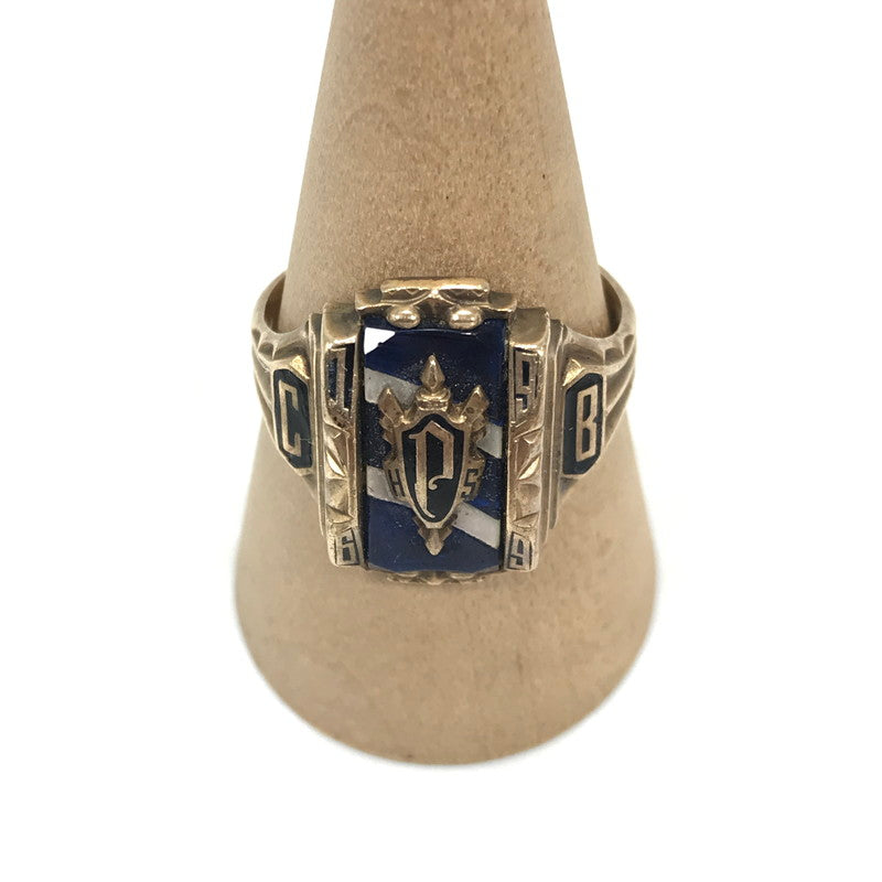 【現状渡し品】【メンズ】 JOSTEN ジャスティン 1969年製 10K "HS" COLLEGE RING カレッジリング 指輪 アクセサリー 192-260629-na-02-tagh カラー：ゴールド 万代Net店