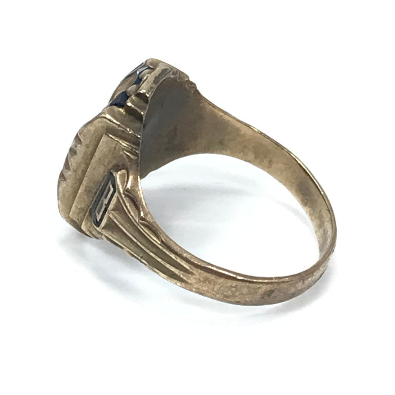 【現状渡し品】【メンズ】 JOSTEN ジャスティン 1969年製 10K "HS" COLLEGE RING カレッジリング 指輪 アクセサリー 192-260629-na-02-tagh カラー：ゴールド 万代Net店