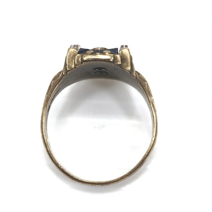 【現状渡し品】【メンズ】 JOSTEN ジャスティン 1969年製 10K "HS" COLLEGE RING カレッジリング 指輪 アクセサリー 192-260629-na-02-tagh カラー：ゴールド 万代Net店