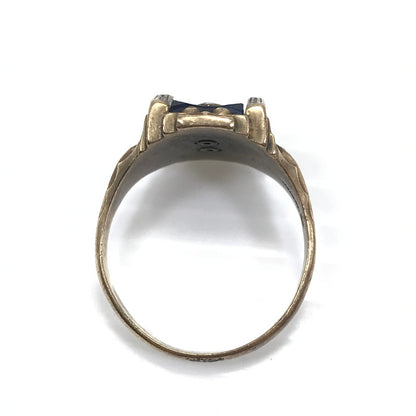 【現状渡し品】【メンズ】 JOSTEN ジャスティン 1969年製 10K "HS" COLLEGE RING カレッジリング 指輪 アクセサリー 192-260629-na-02-tagh カラー：ゴールド 万代Net店