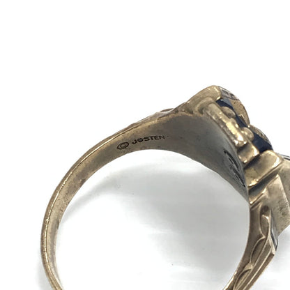 【現状渡し品】【メンズ】 JOSTEN ジャスティン 1969年製 10K "HS" COLLEGE RING カレッジリング 指輪 アクセサリー 192-260629-na-02-tagh カラー：ゴールド 万代Net店