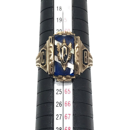 【現状渡し品】【メンズ】 JOSTEN ジャスティン 1969年製 10K "HS" COLLEGE RING カレッジリング 指輪 アクセサリー 192-260629-na-02-tagh カラー：ゴールド 万代Net店
