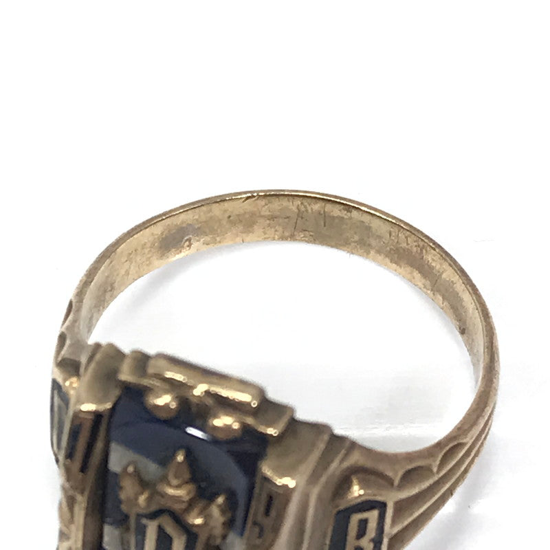 【現状渡し品】【メンズ】 JOSTEN ジャスティン 1969年製 10K "HS" COLLEGE RING カレッジリング 指輪 アクセサリー 192-260629-na-02-tagh カラー：ゴールド 万代Net店