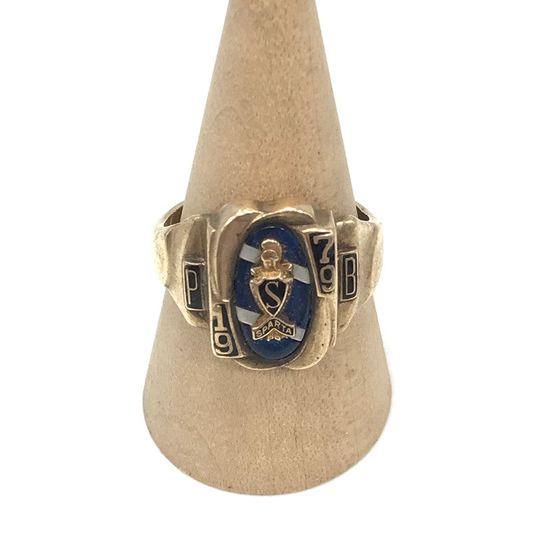 【現状渡し品】【メンズ】 JOSTEN ジャスティン 1979年製 10K "SPARTA" COLLEGE RING カレッジリング 指輪 アクセサリー 192-260629-na-01-tagh カラー：ゴールド 万代Net店