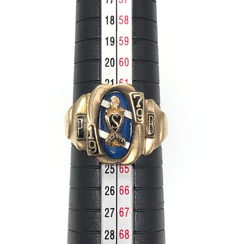 【現状渡し品】【メンズ】 JOSTEN ジャスティン 1979年製 10K "SPARTA" COLLEGE RING カレッジリング 指輪 アクセサリー 192-260629-na-01-tagh カラー：ゴールド 万代Net店