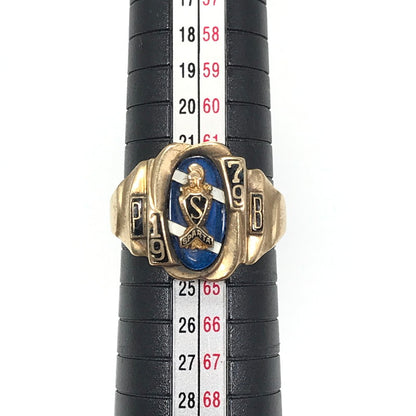 【現状渡し品】【メンズ】 JOSTEN ジャスティン 1979年製 10K "SPARTA" COLLEGE RING カレッジリング 指輪 アクセサリー 192-260629-na-01-tagh カラー：ゴールド 万代Net店