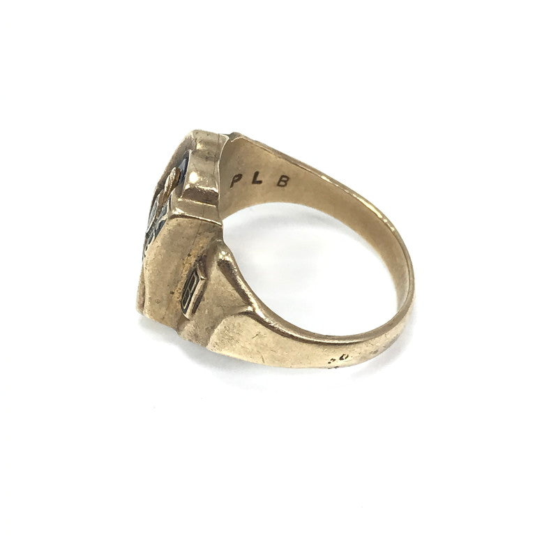 【現状渡し品】【メンズ】 JOSTEN ジャスティン 1979年製 10K "SPARTA" COLLEGE RING カレッジリング 指輪 アクセサリー 192-260629-na-01-tagh カラー：ゴールド 万代Net店