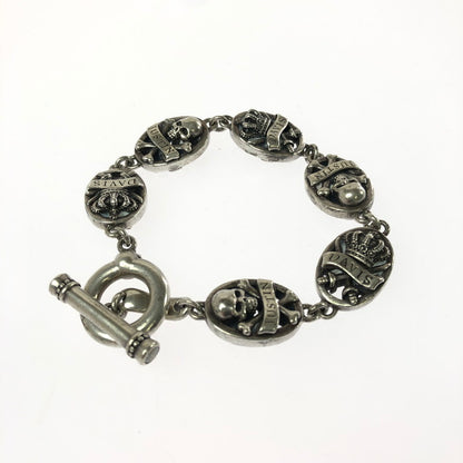【中古品】【メンズ】 JUSTIN DAVIS DUAL SPILIT SBJ545 デュアル スピリット クラウン スカル ブレスレット アクセサリー 192-260710-ki-04-tagh 万代Net店