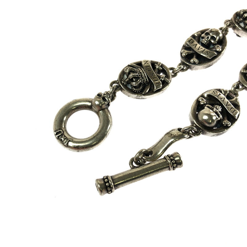【中古品】【メンズ】 JUSTIN DAVIS DUAL SPILIT SBJ545 デュアル スピリット クラウン スカル ブレスレット アクセサリー 192-260710-ki-04-tagh 万代Net店
