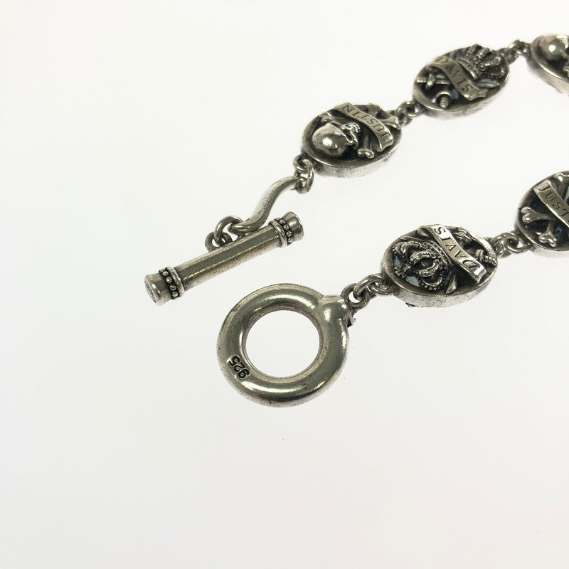 【中古品】【メンズ】 JUSTIN DAVIS DUAL SPILIT SBJ545 デュアル スピリット クラウン スカル ブレスレット アクセサリー 192-260710-ki-04-tagh 万代Net店