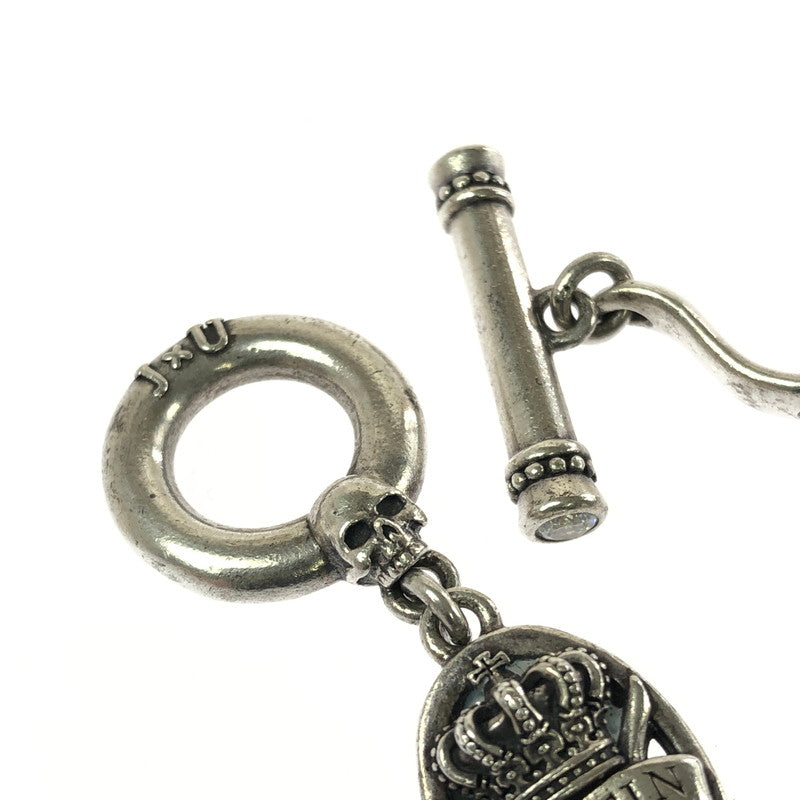 【中古品】【メンズ】 JUSTIN DAVIS DUAL SPILIT SBJ545 デュアル スピリット クラウン スカル ブレスレット アクセサリー 192-260710-ki-04-tagh 万代Net店