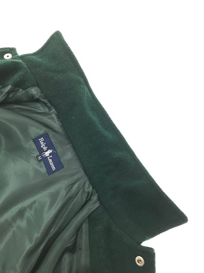 【中古品】【メンズ】 RALPH LAUREN ラルフローレン 80'S WOOL VARSITY JACKET 80年代 バーシティー ジャケット アウター 146-260707-na-09-tagh サイズ：M カラー：グリーン/グレー 万代Net店
