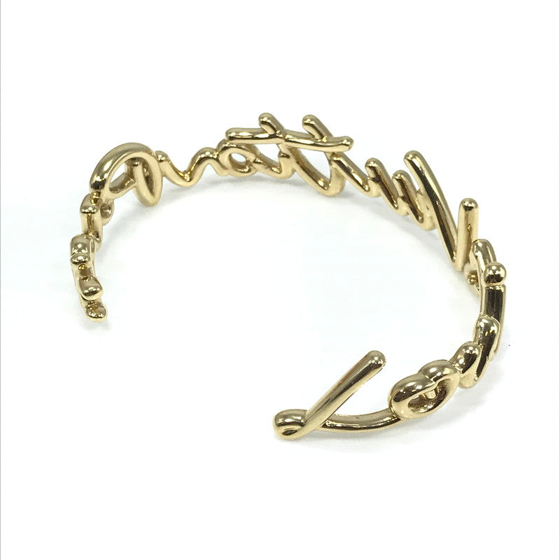 【中古品】【レディース】 LOUIS VUITTON ルイ・ヴィトン LV SCRIPT BRACELET M1812M スクリプト ブレスレット アクセサリー 179-260630-na-02-tagh カラー：ゴールド 万代Net店