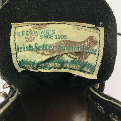 【現状渡し品】【メンズ】 RED WING レッドウィング 90'S IRISH SETTER BOOTS アイリッシュセッター USA製 四角犬タグ ブーツ 靴 164-260701-na-19-tagh サイズ：8D カラー：ブラック 万代Net店