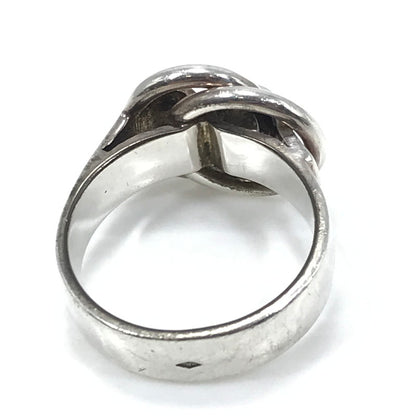 【中古品】【メンズ】 HERMES エルメス SV925 DEUX ANNEAUX RING ドゥザノー リング 指輪 アクセサリー 192-260630-na-01-tagh サイズ：55 カラー：シルバー 万代Net店