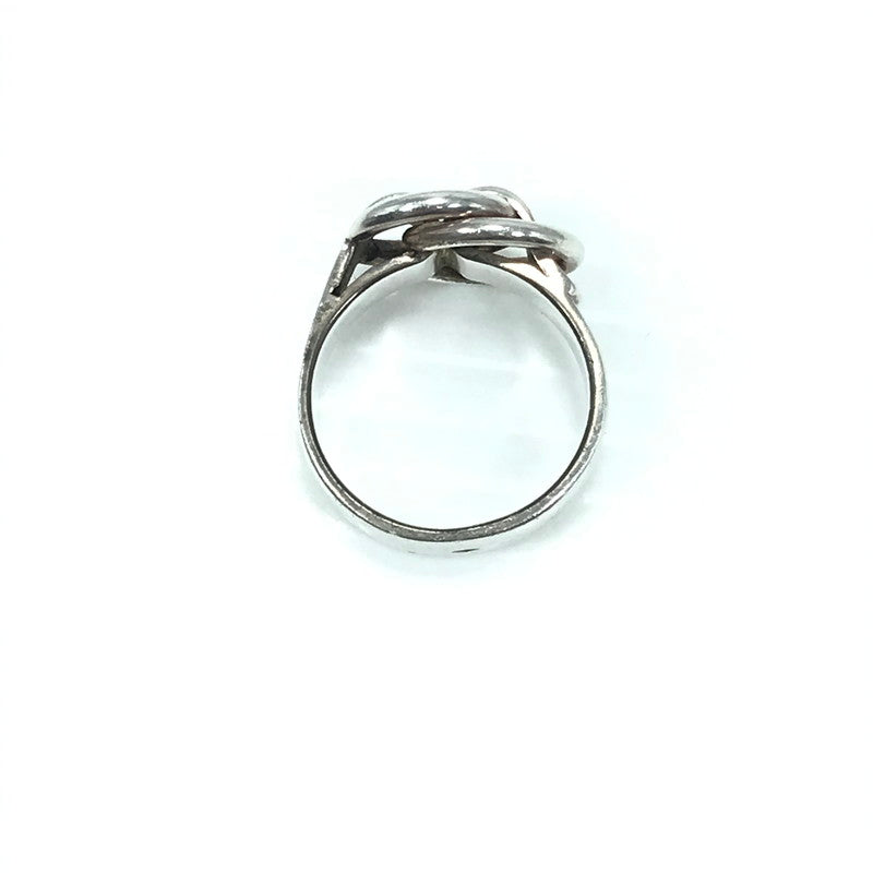 【中古品】【メンズ】 HERMES エルメス SV925 DEUX ANNEAUX RING ドゥザノー リング 指輪 アクセサリー 192-260630-na-01-tagh サイズ：55 カラー：シルバー 万代Net店