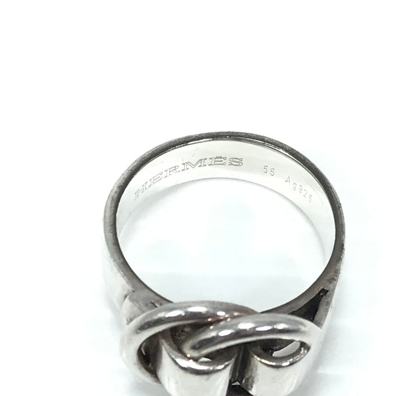 【中古品】【メンズ】 HERMES エルメス SV925 DEUX ANNEAUX RING ドゥザノー リング 指輪 アクセサリー 192-260630-na-01-tagh サイズ：55 カラー：シルバー 万代Net店