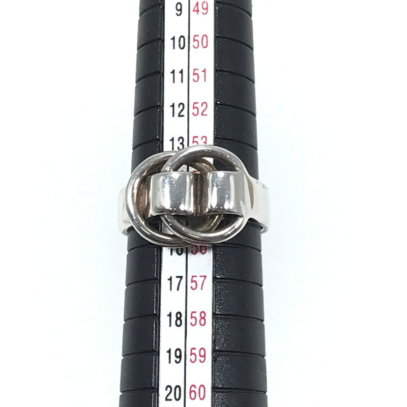 【中古品】【メンズ】 HERMES エルメス SV925 DEUX ANNEAUX RING ドゥザノー リング 指輪 アクセサリー 192-260630-na-01-tagh サイズ：55 カラー：シルバー 万代Net店