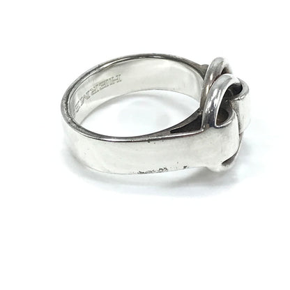 【中古品】【メンズ】 HERMES エルメス SV925 DEUX ANNEAUX RING ドゥザノー リング 指輪 アクセサリー 192-260630-na-01-tagh サイズ：55 カラー：シルバー 万代Net店