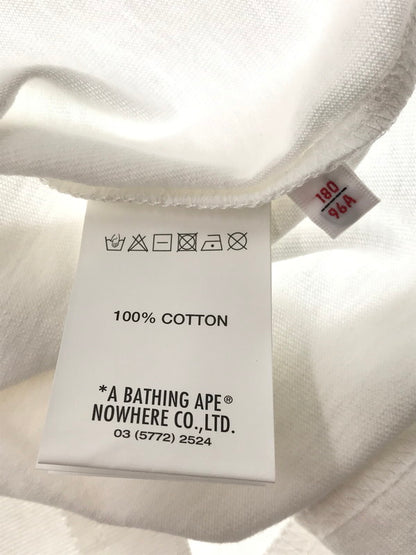 【中古美品】【メンズ】 AAPE BY A BATHING APE エーエイプ バイ ア ベイシング エイプ LOGO S/S T-SHIRT ロゴ ショートスリーブ Tシャツ 半袖 トップス 142-260714-YY-11-tagh サイズ：L カラー：ホワイト 万代Net店