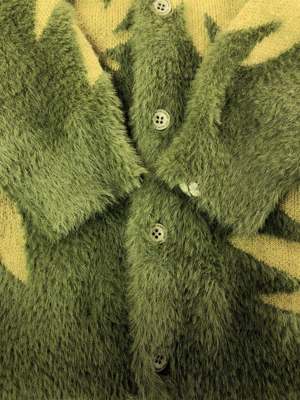 【中古品】【メンズ】 HUF ハフ PLANTLIFE CARDIGAN プラントライフ カーディガン ライトアウター 142-260709-rt-21-tag サイズ：L カラー：グリーン 万代Net店