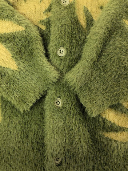 【中古品】【メンズ】 HUF ハフ PLANTLIFE CARDIGAN プラントライフ カーディガン ライトアウター 142-260709-rt-21-tag サイズ：L カラー：グリーン 万代Net店