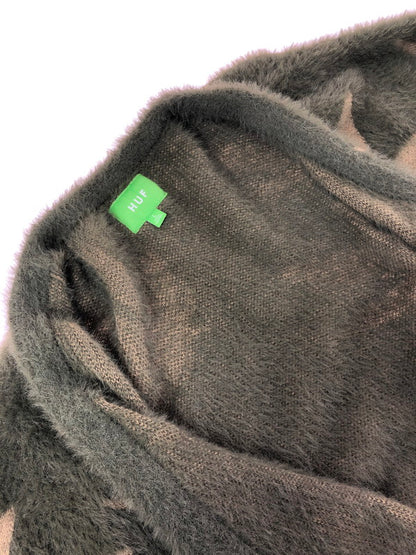 【中古品】【メンズ】 HUF ハフ PLANTLIFE CARDIGAN プラントライフ カーディガン ライトアウター 142-260709-rt-21-tag サイズ：L カラー：グリーン 万代Net店
