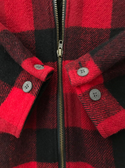 【中古品】【メンズ】 WOOLRICH ウールリッチ BUFFALO CHECK WOOL JACKET バッファロー チェック ウール ジャケット USA製 アウター 146-260707-na-10-tagh サイズ：L カラー：レッド/ブラック 万代Net店