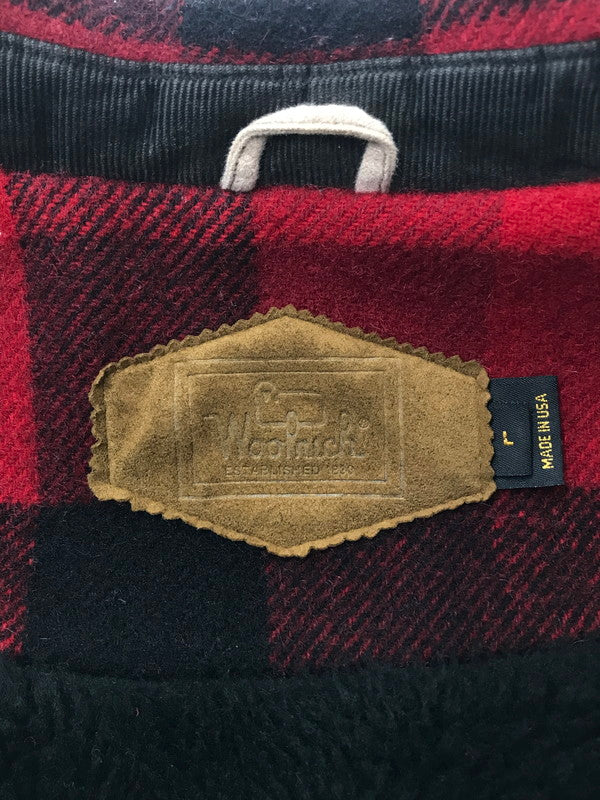 【中古品】【メンズ】 WOOLRICH ウールリッチ BUFFALO CHECK WOOL JACKET バッファロー チェック ウール ジャケット USA製 アウター 146-260707-na-10-tagh サイズ：L カラー：レッド/ブラック 万代Net店