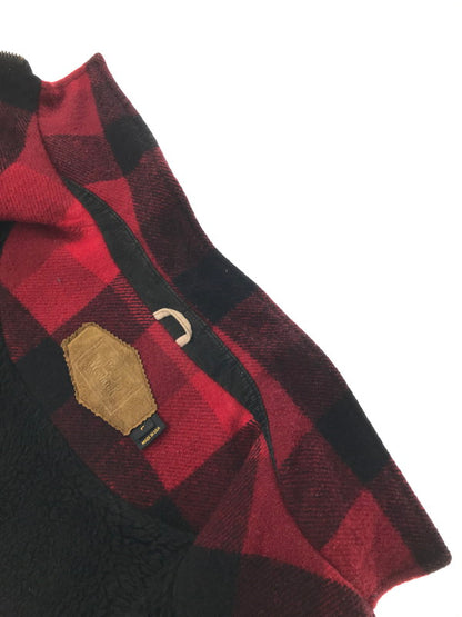 【中古品】【メンズ】 WOOLRICH ウールリッチ BUFFALO CHECK WOOL JACKET バッファロー チェック ウール ジャケット USA製 アウター 146-260707-na-10-tagh サイズ：L カラー：レッド/ブラック 万代Net店
