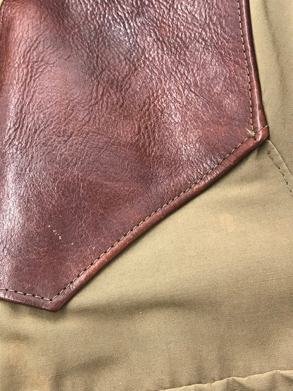 【現状渡し品】【メンズ】 JELADO ジェラード LEATHER YORK MOUNTAIN JACKET レザー ヨーク マウンテン ジャケット ライトアウター 146-260704-rt-03-tag サイズ：L カラー：カーキ 万代Net店
