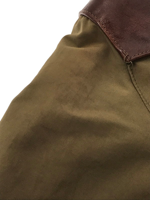 【現状渡し品】【メンズ】 JELADO ジェラード LEATHER YORK MOUNTAIN JACKET レザー ヨーク マウンテン ジャケット ライトアウター 146-260704-rt-03-tag サイズ：L カラー：カーキ 万代Net店