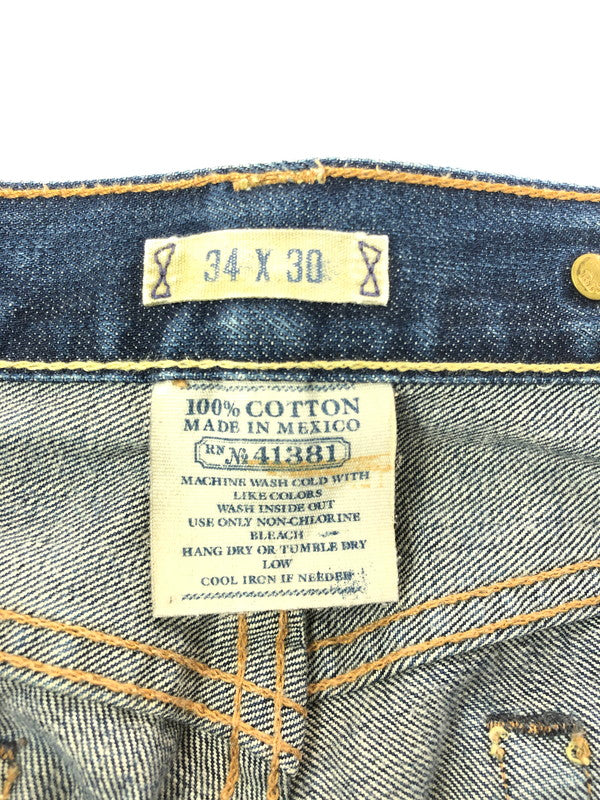 【中古品】【メンズ】 POLO RALPH LAUREN ポロ ラルフローレン DENIM PANTS R76SD60-BUCKLE デニム パンツ ジーンズ ボトムス 157-260805-rt-10-tagh サイズ：34 × 30 カラー：インディゴ 万代Net店