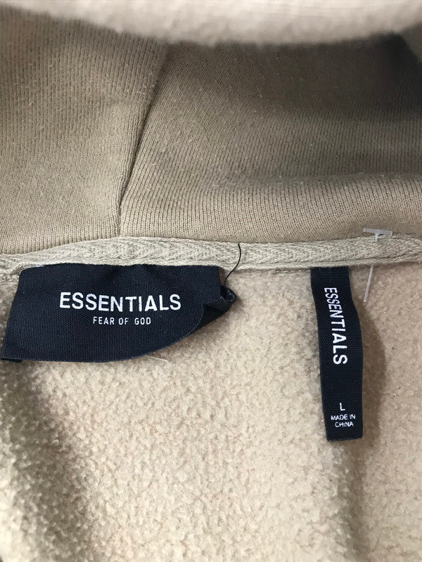 【中古品】【メンズ】 FOG ESSENTIALS エフオージー エッセンシャル BACK REFLECTOR LOGO HOODIE BEIGE バック リフレクター ロゴ フーディー パーカー 142-260822-rt-21-tagh サイズ：L カラー：ベージュ 万代Net店