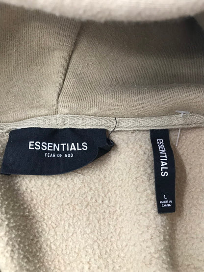 【中古品】【メンズ】 FOG ESSENTIALS エフオージー エッセンシャル BACK REFLECTOR LOGO HOODIE BEIGE バック リフレクター ロゴ フーディー パーカー 142-260822-rt-21-tagh サイズ：L カラー：ベージュ 万代Net店