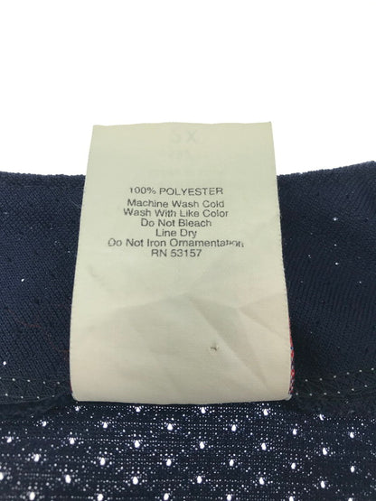 【中古品】【メンズ】 MAJESTIC マジェスティック NEW YORK YANKEES JETER BASEBALL SHIRT USA製 ニューヨーク ヤンキース ベースボール シャツ トップス 146-260705-rt-11-tag サイズ：2X カラー：ネイビー 万代Net店