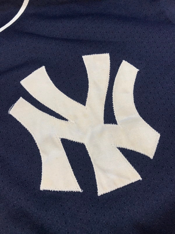 【中古品】【メンズ】 MAJESTIC マジェスティック NEW YORK YANKEES JETER BASEBALL SHIRT USA製 ニューヨーク ヤンキース ベースボール シャツ トップス 146-260705-rt-11-tag サイズ：2X カラー：ネイビー 万代Net店