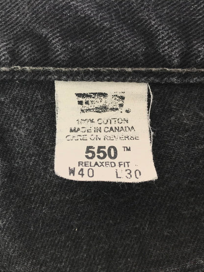 【中古品】【メンズ】 LEVI`S リーバイス 00's MADE IN CANADA BLACK DENIM PANTS 2000年代 メイド イン カナダ ブラックデニム パンツ ジーンズ 157-260705-rt-20-tag サイズ：W40 L30 カラー：ブラック 万代Net店