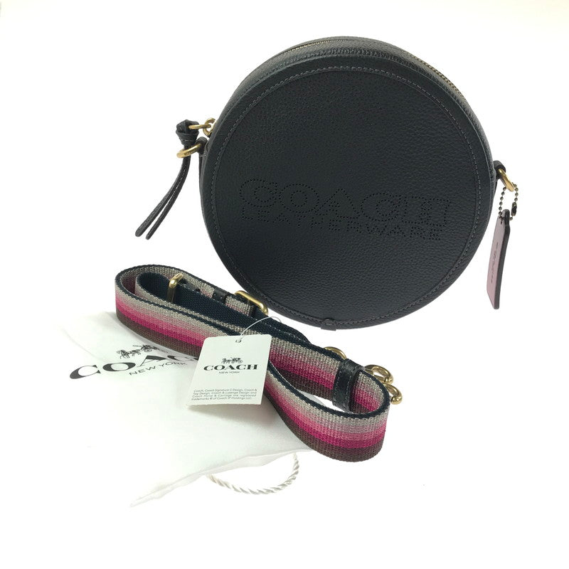 【中古美品】【レディース】 COACH コーチ C2121 C3427 KIA CIRCLE SHOULDER BAG キア サークル ショルダー バッグ 鞄 カバン 180-260704-ty-07-tagh カラー：ブラック 万代Net店