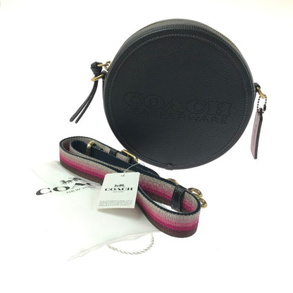 【中古美品】【レディース】 COACH コーチ C2121 C3427 KIA CIRCLE SHOULDER BAG キア サークル ショルダー バッグ 鞄 カバン 180-260704-ty-07-tagh カラー：ブラック 万代Net店