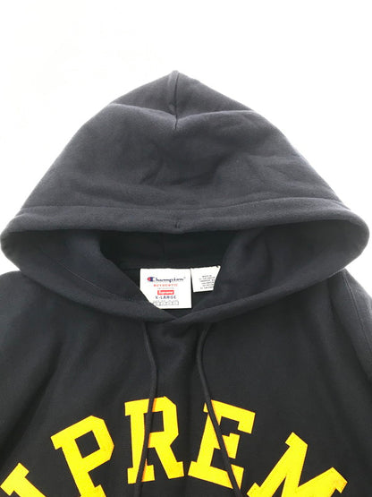 【中古品】【メンズ】 SUPREME シュプリーム × CHAMPION チャンピオン 25SS HOODED SWEATSHIRT ２５年 フーデッド スウェットシャツ パーカー トップス 149-260716-rt-06-tagh サイズ：XL カラー：ネイビー 万代Net店
