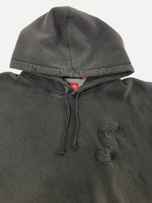 【中古品】【メンズ】 SUPREME シュプリーム 23SS OVERDYED S LOGO HOODED SWEATSHIRT オーバーダイド フーデッド スウェットシャツ パーカー 149-260716-rt-07-tagh カラー：ブラック 万代Net店