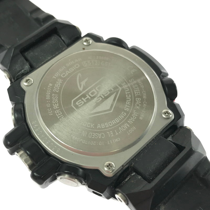 【現状渡し品】【メンズ】 G-SHOCK ANALOG SOLAR BLUETOOTH WATCH GST-B100-1AF Gスティール アナログ ソーラー ブルートゥース ウォッチ 腕時計 時計 196-260710-ki-07-tagh カラー：ブラック/シルバー 万代Net店