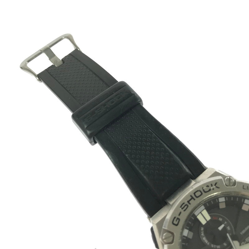 【現状渡し品】【メンズ】 G-SHOCK ANALOG SOLAR BLUETOOTH WATCH GST-B100-1AF Gスティール アナログ ソーラー ブルートゥース ウォッチ 腕時計 時計 196-260710-ki-07-tagh カラー：ブラック/シルバー 万代Net店