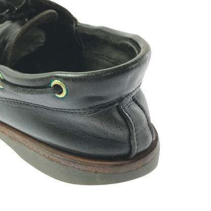 【現状渡し品】【メンズ】 RUSSELL MOCCASIN ラッセル モカシン DECK SHOES デッキシューズ 靴 165-260706-na-18-tagh サイズ：8 1/2 カラー：BLACK 万代Net店