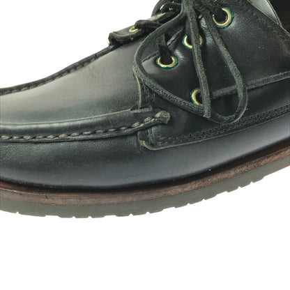 【現状渡し品】【メンズ】 RUSSELL MOCCASIN ラッセル モカシン DECK SHOES デッキシューズ 靴 165-260706-na-18-tagh サイズ：8 1/2 カラー：BLACK 万代Net店