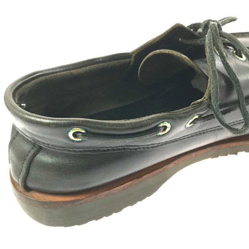 【現状渡し品】【メンズ】 RUSSELL MOCCASIN ラッセル モカシン DECK SHOES デッキシューズ 靴 165-260706-na-18-tagh サイズ：8 1/2 カラー：BLACK 万代Net店
